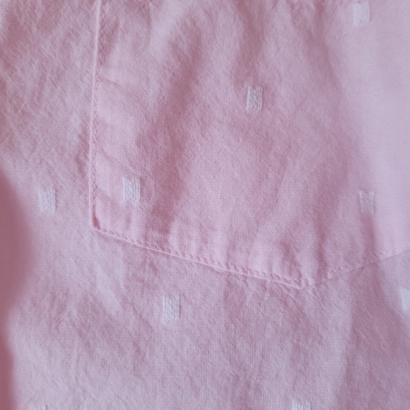 ON Pink Jaquard Cotton Button Down Classic Shirt XL - Picture 4 of 5